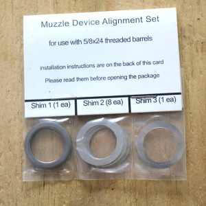 PWS Muzzle Device Alignment Set - 5/8x24 Shim Kit